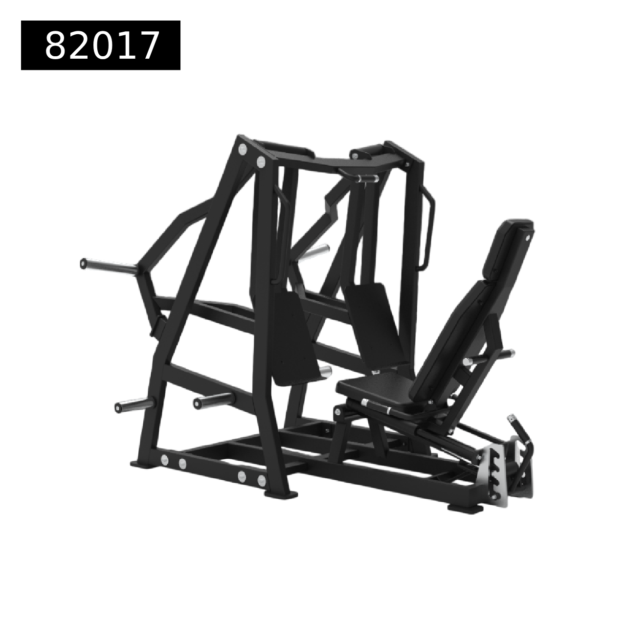 Iso-lateral leg press plate loaded