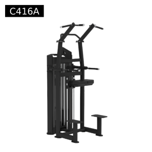 Knee on assisted chin - dip