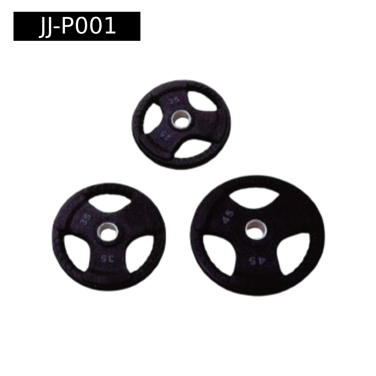 Black Grip Weight plate - Rubber